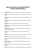 ISDS 351 FINAL CERTIFICATION SCRIPT 2026 QUESTIONS WITH SOLUTIONS GRADED A&plus;