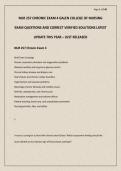 NUR 257 CHRONIC EXAM 4 GALEN COLLEGE OF NURSING EXAM QUESTIONS AND CORRECT VERIFIED SOLUTIONS LATEST UPDATE THIS YEAR &ndash; JUST RELEASED