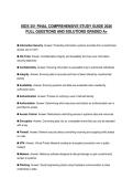 ISDS 351 FINAL COMPREHENSIVE STUDY GUIDE 2026 FULL QUESTIONS AND SOLUTIONS GRADED A&plus;