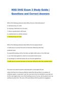 NSG 5442 Exam 3 Study Guide  Questions and Correct Answers
