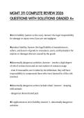 MGMT 311 COMPLETE REVIEW 2026 QUESTIONS WITH SOLUTIONS GRADED A&plus;