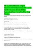 RN VATI Adult Medical Surgical Assessment Exam Questions with Correct Verified Answers &lpar;Latest 2026 &rpar; &ndash; Guaranteed Pass &vert; Complete Med-Surg Nursing