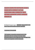 CS6250 COMPUTER NETWORK EXAM 1 EXAM WITH CORRECT ACTUAL QUESTIONS AND CORRECTLY WELL DEFINED ANSWERS LATEST ALREADY GRADED A&plus;
