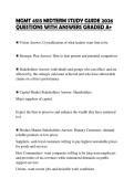 MGMT 4513 MIDTERM STUDY GUIDE 2026 QUESTIONS WITH ANSWERS GRADED A&plus;
