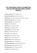 ITEC - PROFESSIONAL CONDUCT & BUSINESS PRACTICE EXAMINATION 2026 QUESTIONS WITH ANSWERS GRADED A&plus;