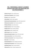 ITEC - PROFESSIONAL CONDUCT & BUSINESS ACTUAL EXAM PAPER 2026 QUESTIONS WITH ANSWERS GRADED A&plus;