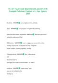 NU 327 Final Exam Questions and Answers with Complete Solutions &lpar;Graded A&plus;&rpar; &vert; New Update 2026