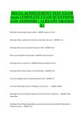 DELTA Achievement Test 2026 &ndash; Complete Exam Questions and Answers &lpar;Already Graded A&plus;&rpar; Exam Material