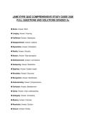JANE EYRE QUIZ COMPREHENSIVE STUDY GUIDE 2026 FULL QUESTIONS AND SOLUTIONS GRADED A&plus;