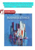 TEST BANK for Business Ethics Ethical Decision Making and Cases&comma; 13th Edition by O&period; C&period; Ferrell&comma; John Fraedrich&comma; Verified Chapters 1 &ndash; 12&vert;NEW VERSION&vert;2026&sol;2027