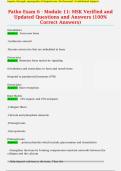 Patho Exam 6 - Module 11&colon; MSK Verified and  Updated Questions and Answers &lpar;100&percnt;  Correct Answers&rpar;
