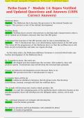 Patho Exam 7 - Module 14&colon; Repro Verified  and Updated Questions and Answers &lpar;100&percnt;  Correct Answers&rpar;