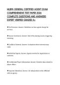 MLBPA GENERAL CERTIFIED AGENT EXAM COMPREHENSIVE TEST PAPER 2026 COMPLETE QUESTIONS AND ANSWERS EXPERT VERIFIED GRADED A&plus;