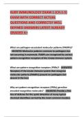 KUBY IMMUNOLOGY EXAM 1 &lpar;CH&period;1-5&rpar; EXAM WITH CORRECT ACTUAL QUESTIONS AND CORRECTLY WELL DEFINED ANSWERS LATEST ALREADY GRADED A&plus;