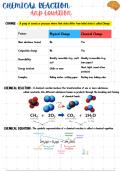 CBSE Chapter 'CHEMICAL REACTION AND EQUATION' class notes&period;