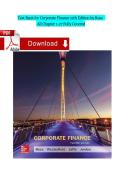 Test Bank for Corporate Finance 12th Edition by Ross All Chapter 1-27 Fully Covered NEW VERSION&vert;2026&sol;2027