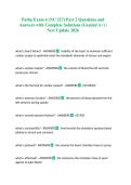 Patho Exam 4 &lpar;NU 327&rpar; Part 2 Questions and Answers with Complete Solutions &lpar;Graded A&plus;&rpar; &vert; New Update 2026