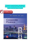 Test Bank for Corporate Finance 13th Edition by Stephen Ross&comma; Randolph Westerfield&comma; Jeffrey Jaffe&comma;  Bradford Jordan All Chapters Complete NEW VERSION&vert;2026&sol;2027