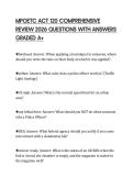 MPOETC ACT 120 COMPREHENSIVE REVIEW 2026 QUESTIONS WITH ANSWERS GRADED A&plus;