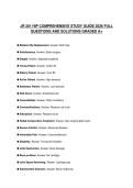 JR 201 HIP ACTUAL EXAM PAPER 2026 QUESTIONS WITH ANSWERS GRADED A&plus;