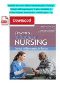 Test Bank for Craven & Hirnle's Fundamentals of Nursing&colon;Concepts and Competencies for Practice&comma; 10th Edition by Christine Henshaw&comma; Renee Rassilyer&comma; Verified Chapters 1 &ndash; 43 NEW VERSION&vert;2026&sol;2027