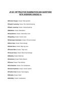 JR 201 UPDATED SCRIPT 2026 PRACTICE SOLUTIONS GRADED A&plus;