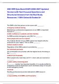 JIBC EMR Quiz Bank EXAM &lpar;2026-2027 Updated  Version&rpar; with Test-Focused Questions and  Structured Answers from Verified Study  Resources &sol; 100&percnt; Solved & Graded A&plus;  