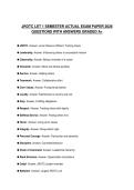 JROTC STUDY GUIDE &lpar;LET 2&rpar; COMPREHENSIVE STUDY GUIDE 2026 FULL QUESTIONS AND SOLUTIONS GRADED A&plus;