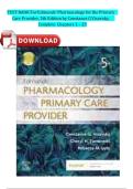 TEST BANK For Edmunds' Pharmacology for the Primary Care Provider&comma; 5th Edition by Constance G Visovsky&comma; Complete Chapters 1 &ndash; 25 NEW VERSION&vert;2026&sol;2027