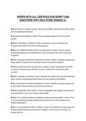 Kpeeri CERTIFICATION PAPER 2026 FULL SOLUTION GRADED A&plus;