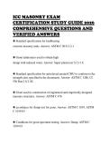 ICC MASONRY EXAM CERTIFICATION STUDY GUIDE 2026 COMPREHENSIVE QUESTIONS AND VERIFIED ANSWERS