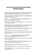 JLAB FINAL TEST 2026 QUESTIONS WITH CORRECT ANSWERS GRADED A&plus;