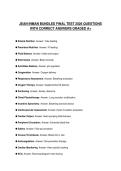 JEAN INMAN BUNDLED FINAL TEST 2026 QUESTIONS WITH CORRECT ANSWERS GRADED A&plus;