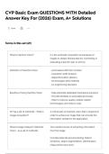 CVP Basic Exam QUESTIONS WITH Detailed Answer Key For &lpar;2026&rpar; Exam&comma; A&plus; Solutions