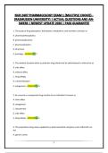 NUR 2407 PHARMACOLOGY EXAM 1 &lbrace;MULTIPLE CHOICE&rcub; - &lpar;RASMUSSEN UNIVERSITY&rpar; &vert; ACTUAL QUESTIONS AND ANSWERS &vert; NEWEST UPDATE 2026 &vert; PASS GUARANTEE