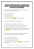 NUR 2407 PHARMACOLOGY EXAM 2 - &lpar;RASMUSSEN UNIVERSITY&rpar; &vert; ACTUAL QUESTIONS AND ANSWERS &vert; NEWEST UPDATE 2026 &vert; PASS GUARANTEE