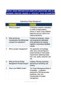 CAPM&reg; EXAM PREPARATION COMPLETE QUESTIONS AND ALL ANSWERS VERIFIED GRADED A&plus; 2026&sol;2027 &lpar;PASS GUARANTEE&rpar;