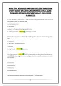 NURS 6501 ADVANCED PATHOPHYSIOLOGY FINAL EXAM STUDY GUIDE - &lpar;WALDEN UNIVERSITY&rpar; &vert; ACTUAL QUESTIONS AND ANSWERS &vert; NEWEST UPDATE 2026 &vert; PASS GUARANTEE