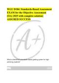 WGU D184 Standards-Based Assessment OA Exam &lpar;2025&rpar; &vert; Complete Solutions & Study Guide &vert; Verified Answers