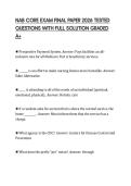 NAB CORE EXAM FINAL PAPER 2026 TESTED QUESTIONS WITH FULL SOLUTION GRADED A&plus;