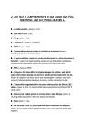 JT 201 TEST 1 ACTUAL EXAM PAPER 2026 QUESTIONS WITH ANSWERS GRADED A&plus;