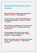 NCOA Final Exam with correct answers