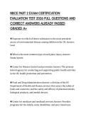 NBCE PART 2 EXAM CERTIFICATION EVALUATION TEST 2026 FULL QUESTIONS AND CORRECT ANSWERS ALREADY PASSED GRADED A&plus;