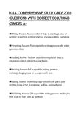 ICLA COMPREHENSIVE STUDY GUIDE 2026 QUESTIONS WITH CORRECT SOLUTIONS GRADED A&plus;