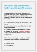 Network&plus; N10-009 Practice test v1 questions with answers&period;