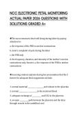 NCC ELECTRONIC FETAL MONITORING ACTUAL PAPER 2026 QUESTIONS WITH SOLUTIONS GRADED A&plus;