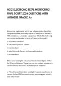 NCC ELECTRONIC FETAL MONITORING FINAL SCRIPT 2026 QUESTIONS WITH ANSWERS GRADED A&plus;