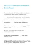 MSIS 4123 OK State Exam Questions With Correct Answers&period;