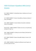 MSIS 4123 Exam 4 Questions With Correct Answers
