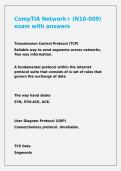 CompTIA Network&plus; &lpar;N10-009&rpar; exam with answers
